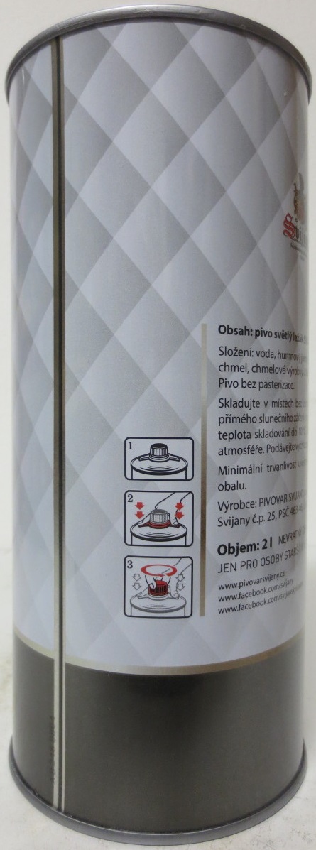 Svijany SVIJANSKÝ RYTÍŘ HECKL ZALOŽENO 1993 SVĚTLÝ LEŽÁK SVIJANSKÝ RYTÍŘ (200cl) č.1 