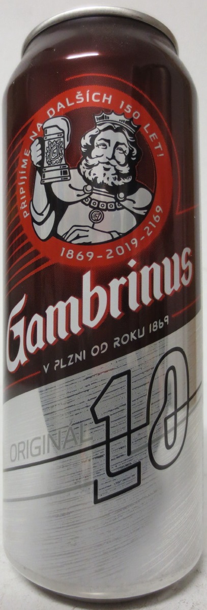 150 Gambrinus ORIGINÁL 10 (50cl) (B/O) 