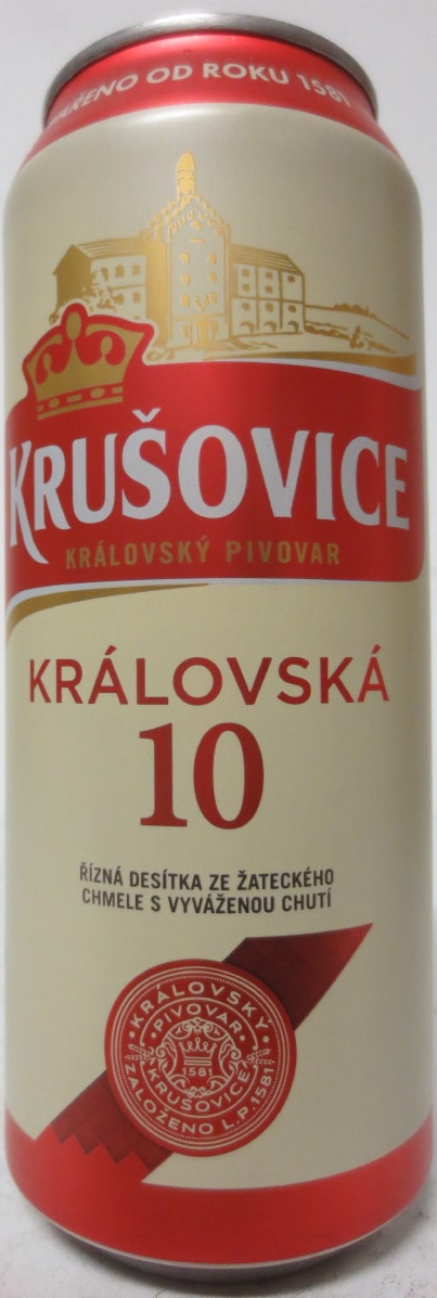 KRUŠOVICE KRÁLOVSKÝ PIVOVAR KRÁLOVSKÁ 10 (50cl) (B/O)