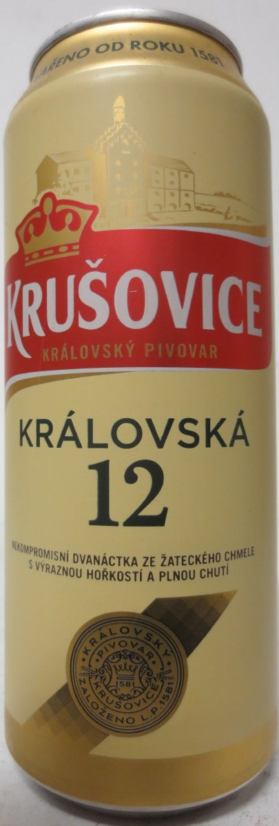 KRUŠOVICE KRÁLOVSKÝ PIVOVAR KRÁLOVSKÁ 12 (50cl) (B/O) č.2
