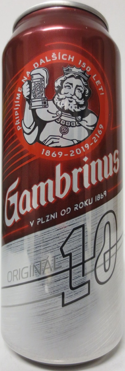 150 Gambrinus ORIGINÁL 10 (50cl) (B/O) č.1