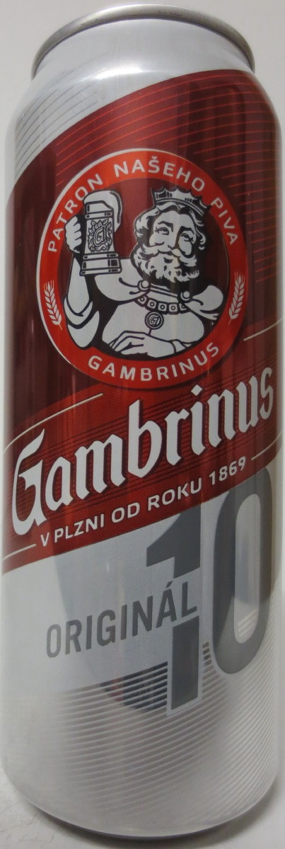Gambrinus ORIGINÁL 10 (50cl) (B/O) č.1 (CZ)