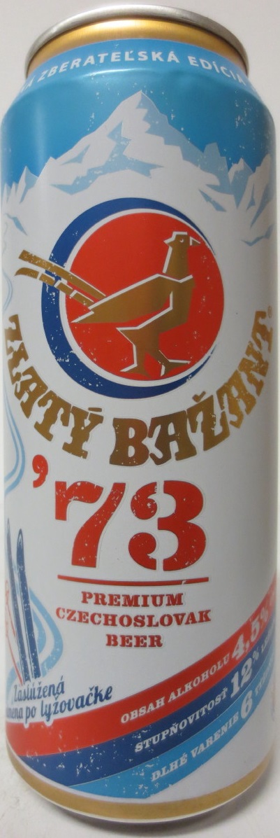 ZLATÝ BAŽANT 73 PREMIUM CZECHOSLOVAK BEER (50cl) (B/O)