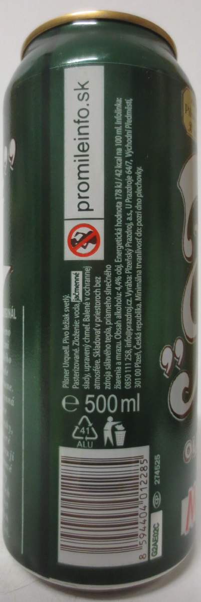 Prazdroj v PLZNI OLDŘICH BIBRDLIK KLADNO (SK) (50cl) (B/O) č.2