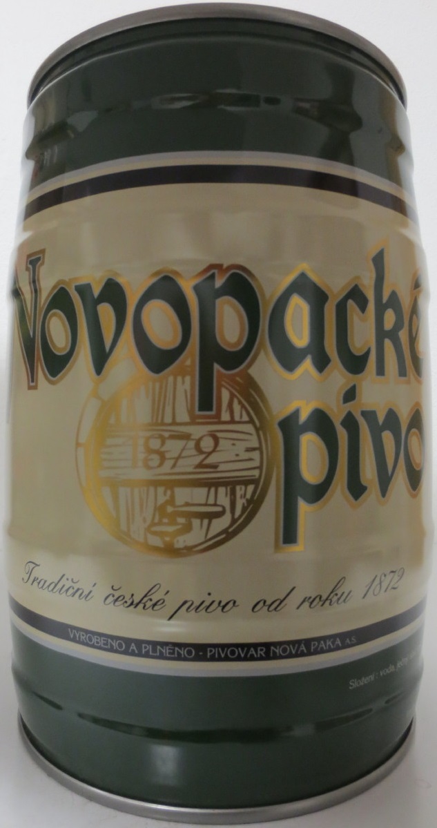 Novopacké pivo Tradiční české pivo od roku 1872 č.1