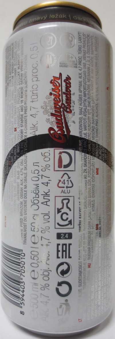 Budweiser Budvar B:DARK Czech Dark Lager (50cl) (B/O) č.4