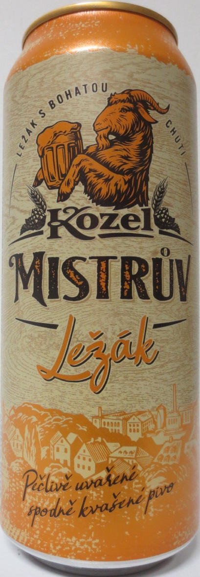 Kozel MISTRŮV Ležák Pečlivě vařené spodně kvašené pivo (CZ+SK) (50cl) (B/O) č.1