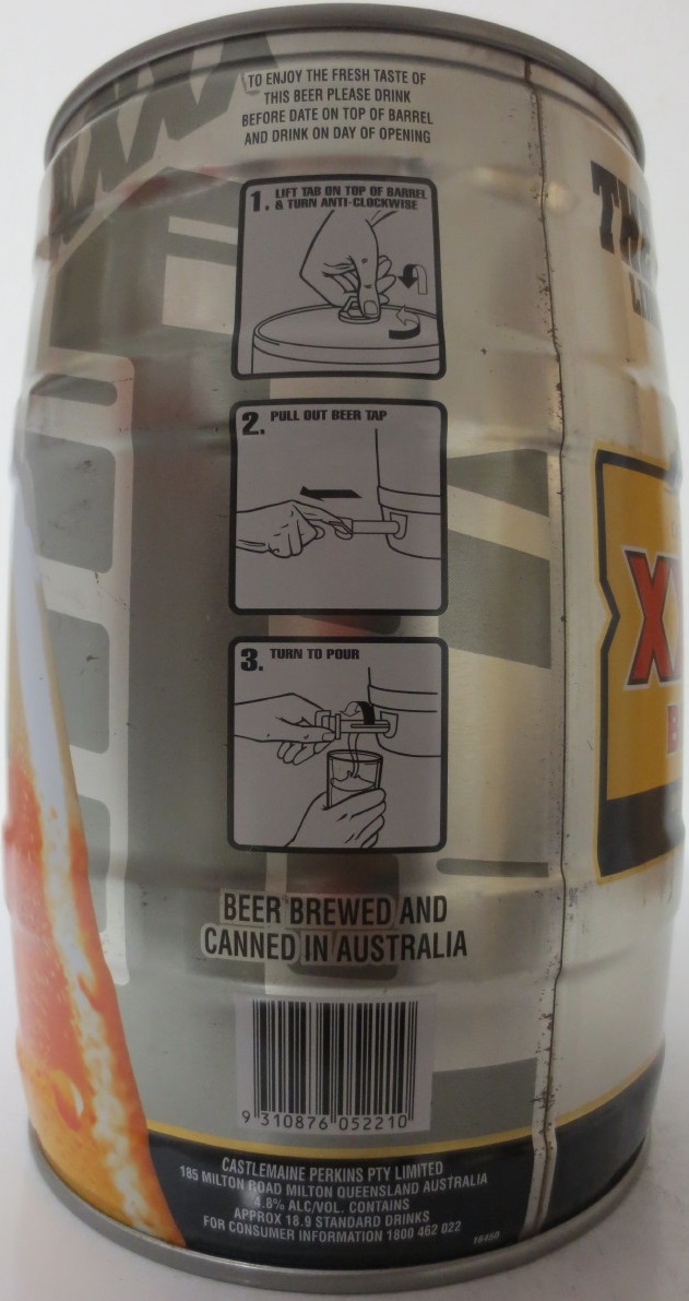 CASTLEMAINE XXXX BITTER THE BARREL LIMITED EDITION (5L) Nr.1