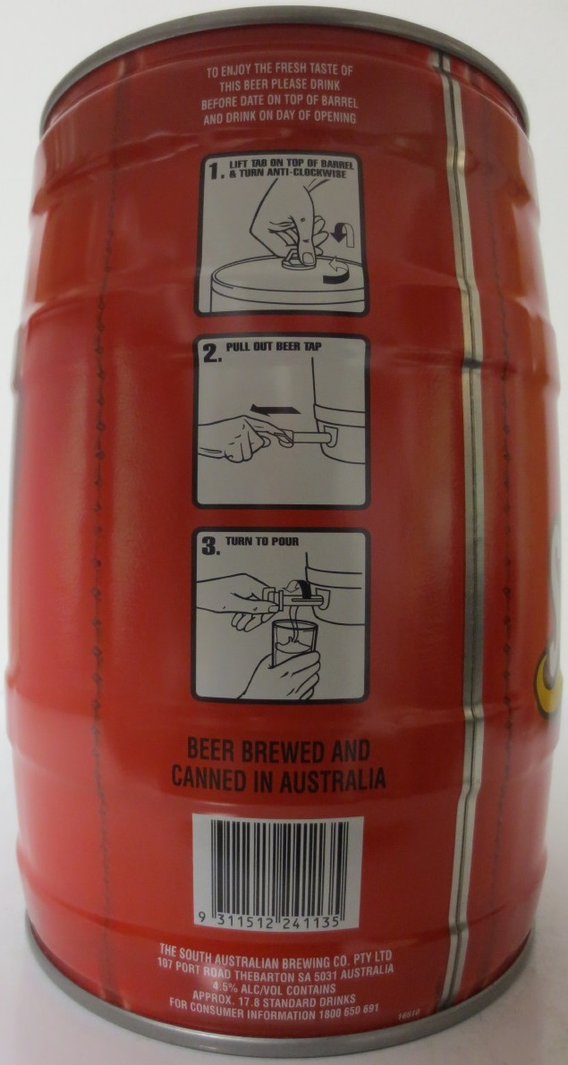 WEST END DRAUGHT THE BARREL LIMITED EDITION (5L) Nr.1 