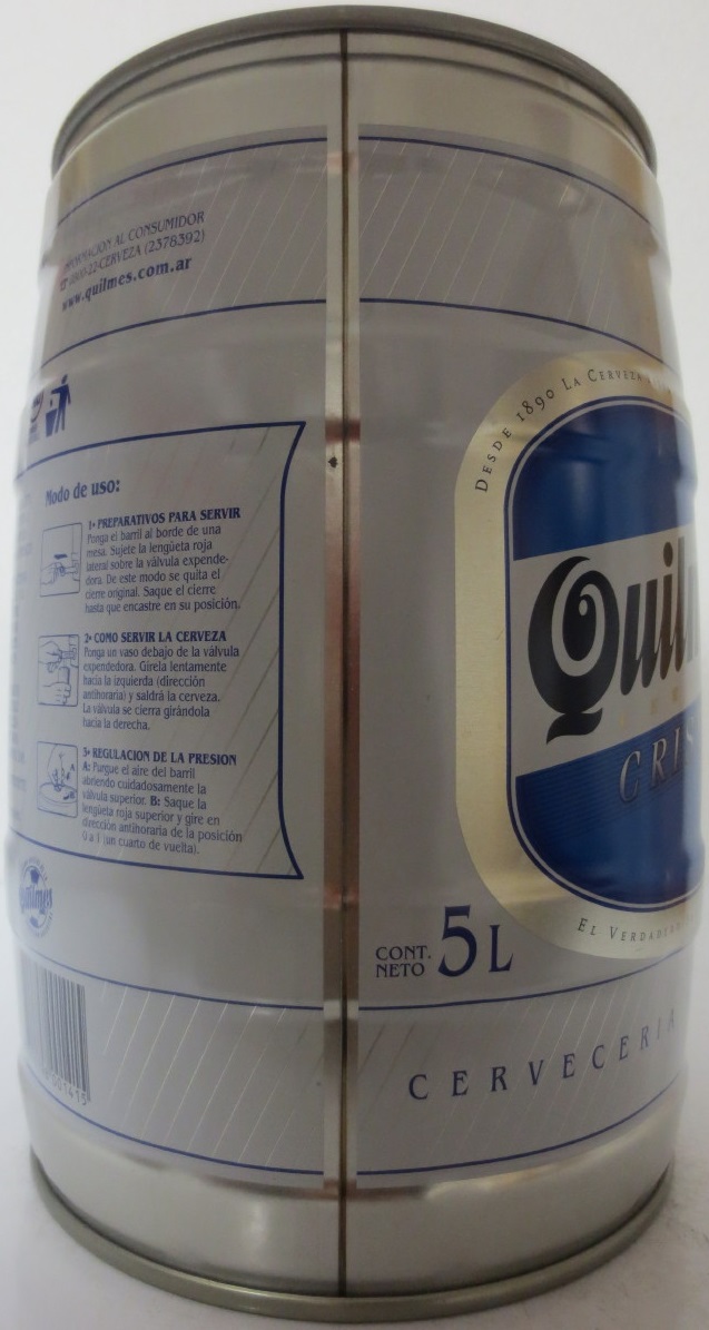 QUILMES CERVEZA CRISTAL Nr.3  