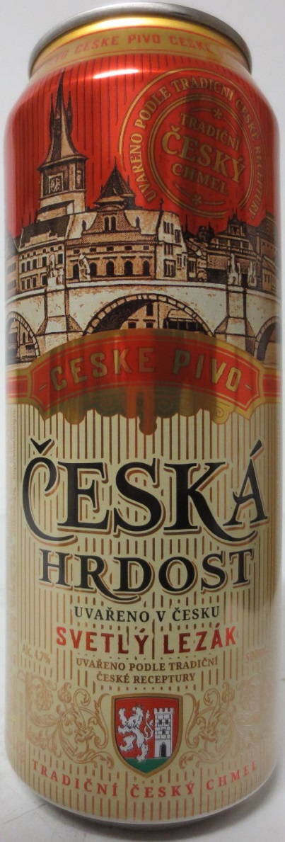 ČESKÁ HRDOST SVĚTLÝ LEŽÁK (50cl) (B/O)