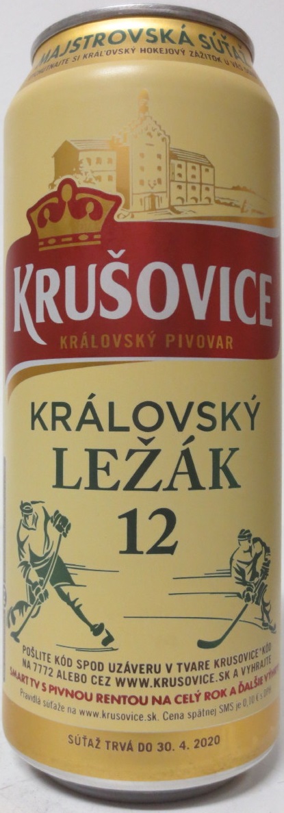 KRUŠOVICE KRÁLOVSKÝ PIVOVAR KRÁLOVSKÝ LEŽÁK 12 (50cl) (B/O)