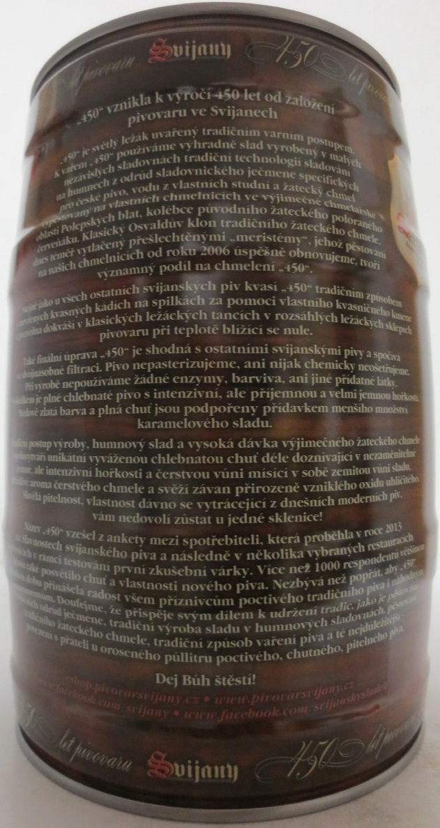 Svijany 450 - Premiový ležák - 1564 - č.3