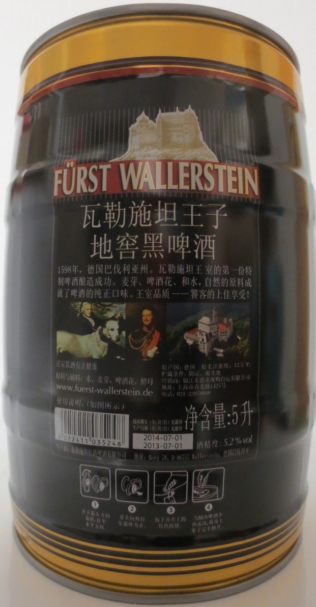 FÜRST WALLERSTEIN DARK CELLAR BEER (5L) Nr.1 