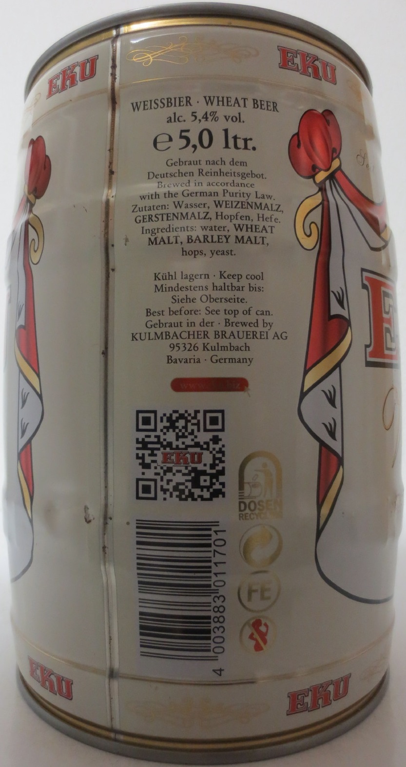 EKU Weißbier (5L) Nr.1