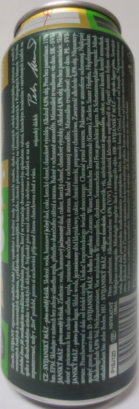 Svijany SVIJANSKÝ MÁZ šťastné, veslé a Svijanské! (0,5L) (B/O)