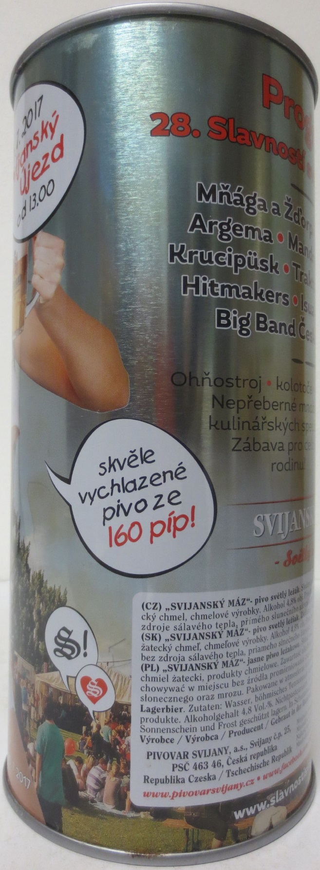 Svijany SVIJANSKÝ MÁZ 28. SLAVNOSTI SVIJANSKÉHO PIVA 15.7.2017 (200cl) č.1 