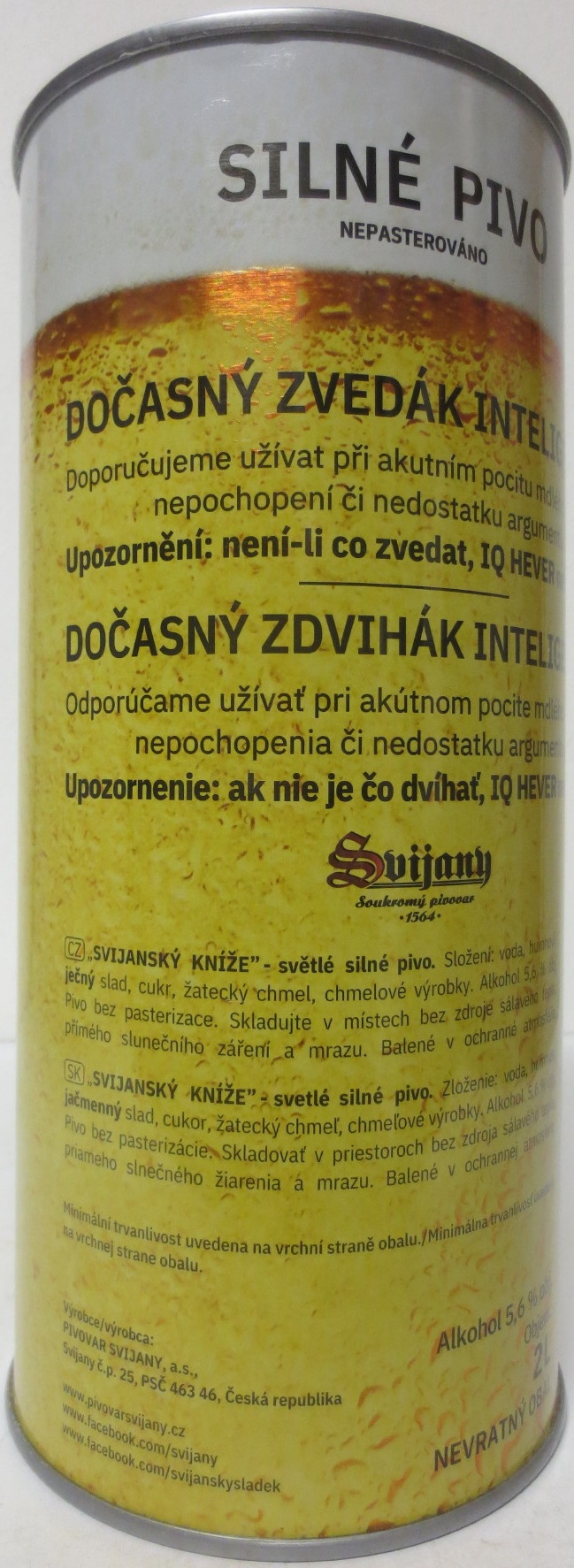 Svijany SVIJANSKÝ KNÍŽE IQ HEVER (200cl) č.1 