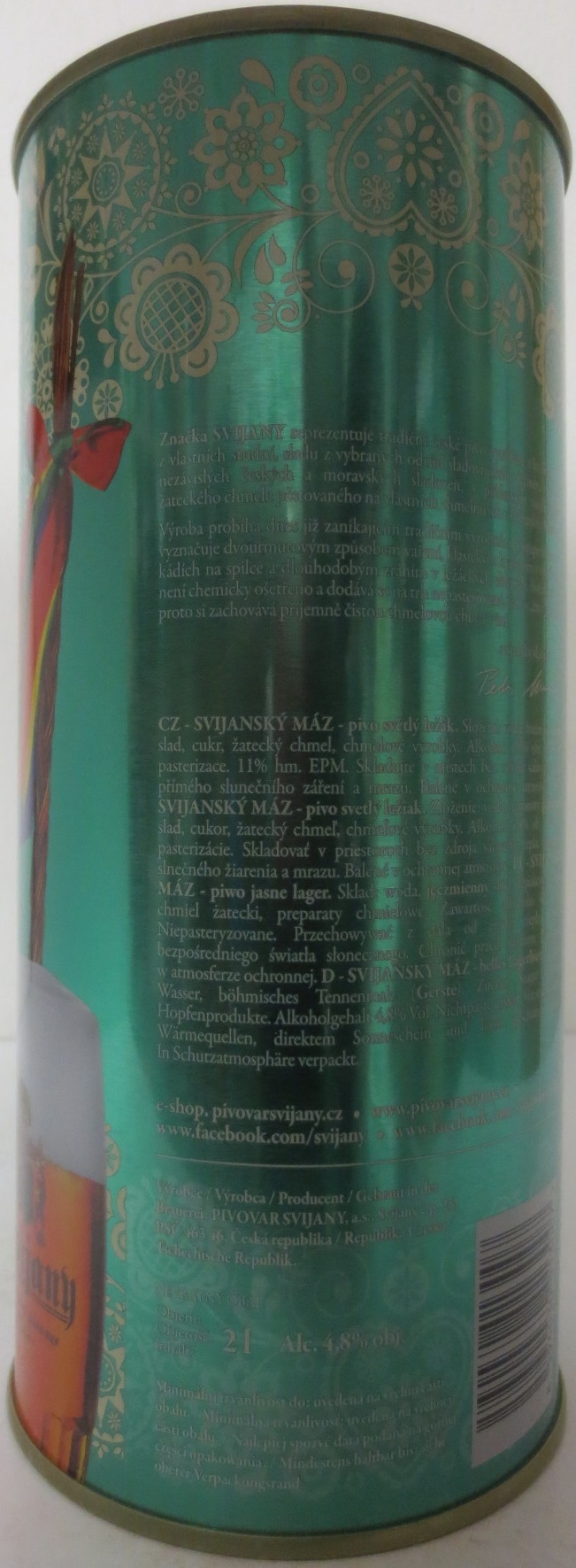 Svijany SVIJANSKÝ MÁZ Veselé Velikonoce (200cl) zelené