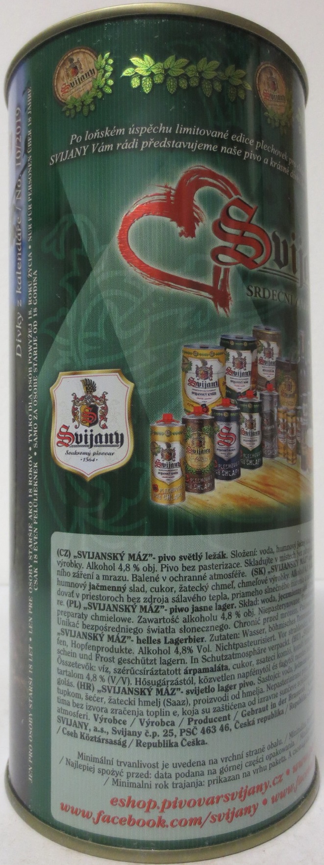 Svijany SVIJANSKÝ MÁZ dívky z kalendáře /No. 10/2019 (200cl)