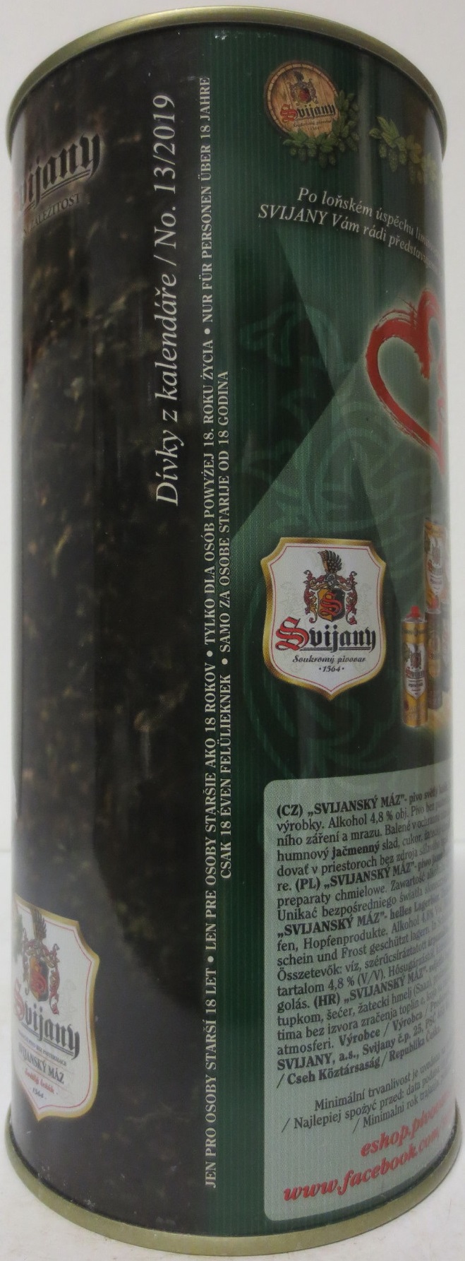 Svijany SVIJANSKÝ MÁZ dívky z kalendáře /No. 13/2019 (200cl)