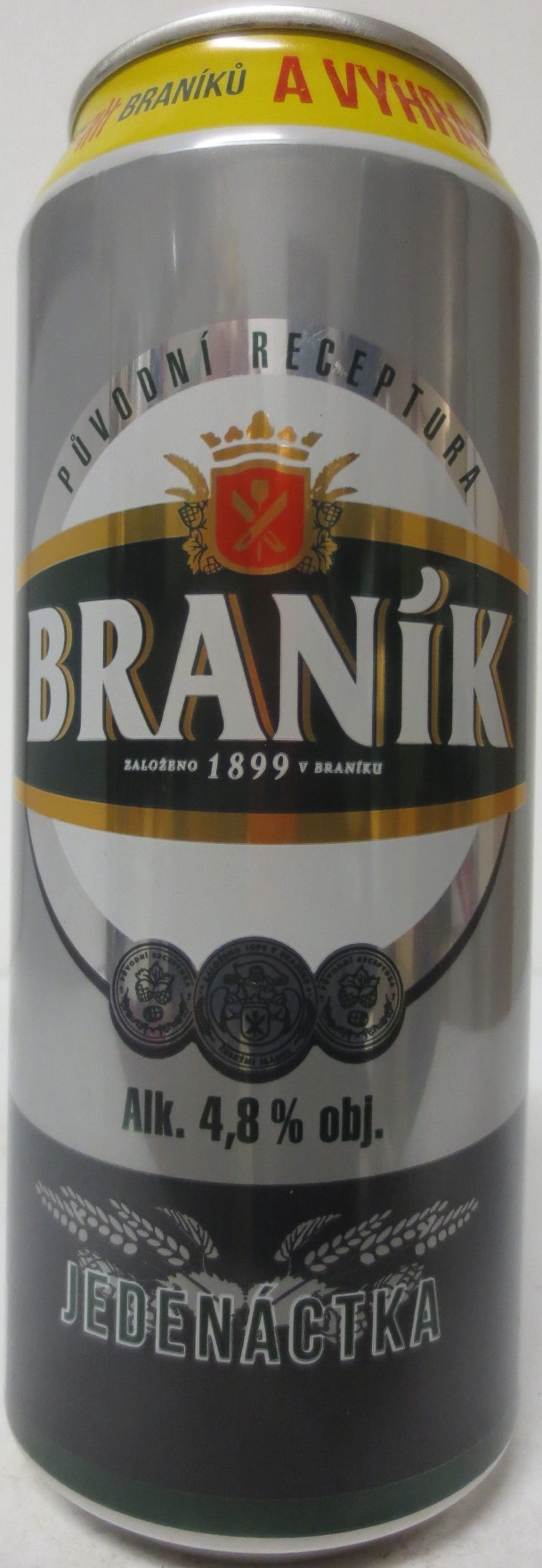 BRANÍK Alk. 4,8% obj. JEDENÁCTKA SOUTĚŽ 2021 (CZ) (50cl) (B/O) č.1