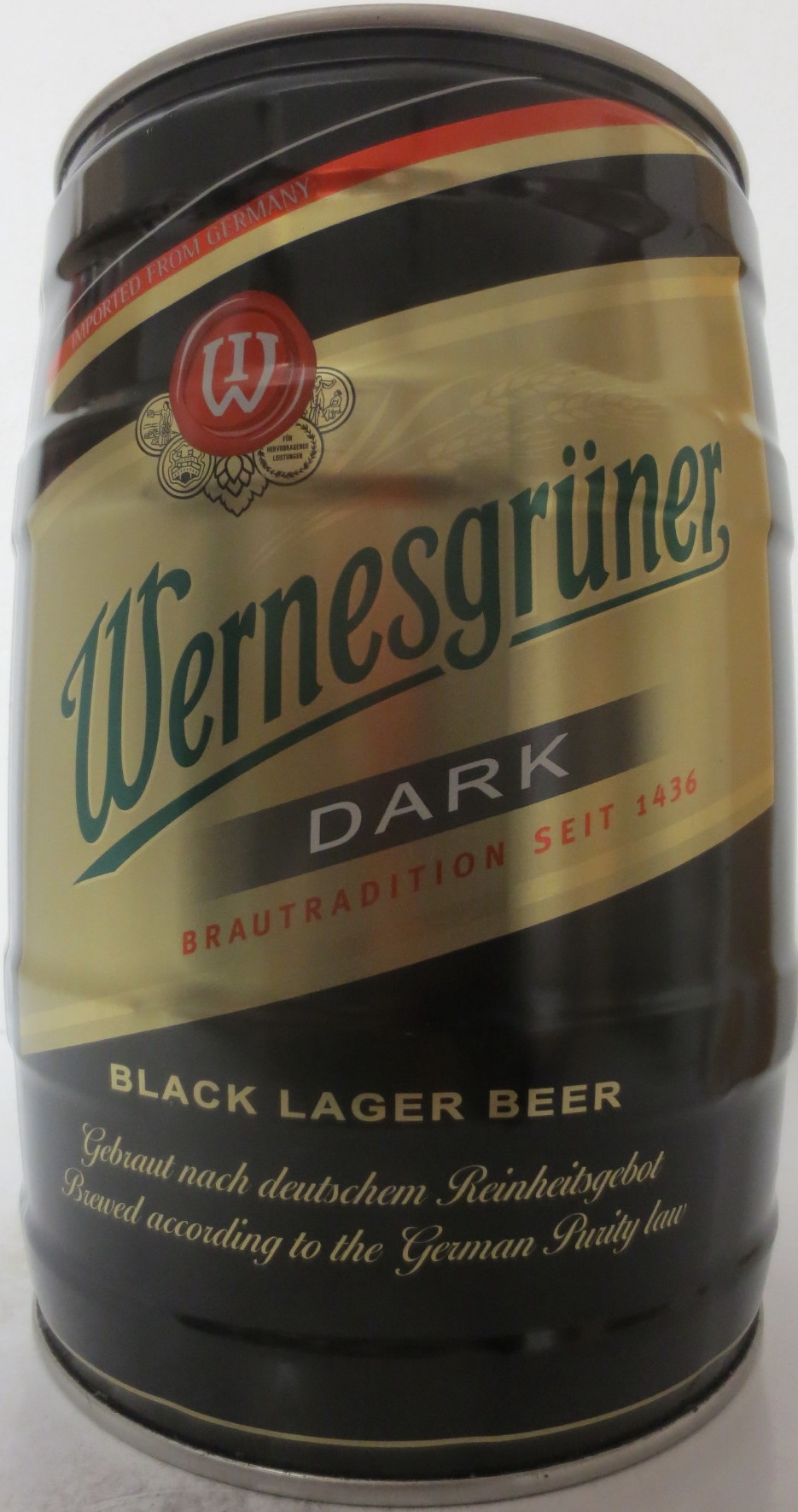 Wernesgrüner DARK BRAUTRADITION SET 1436 BLACK LAGER BEER (5L) Nr.1