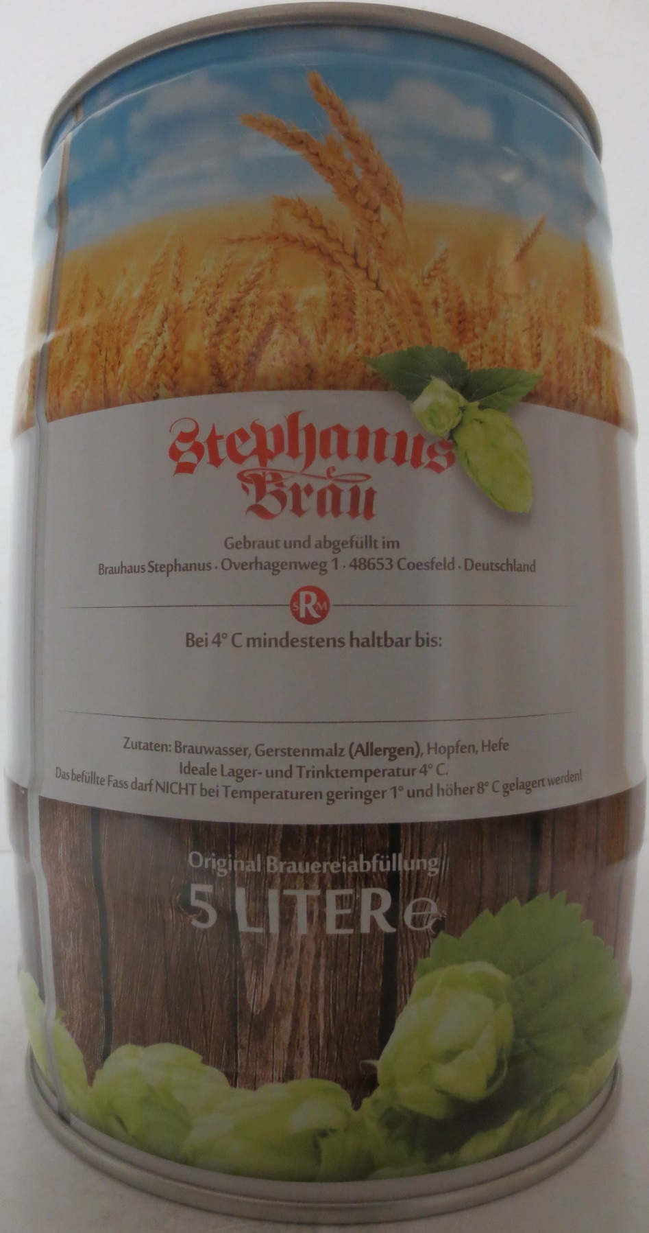 Stephanus Bräu NATURTRÜB-UNFILTERED (5L) Nr.1