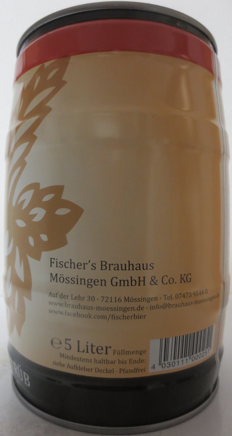 Fischer´s KELLERBIER (5L) Nr.2 