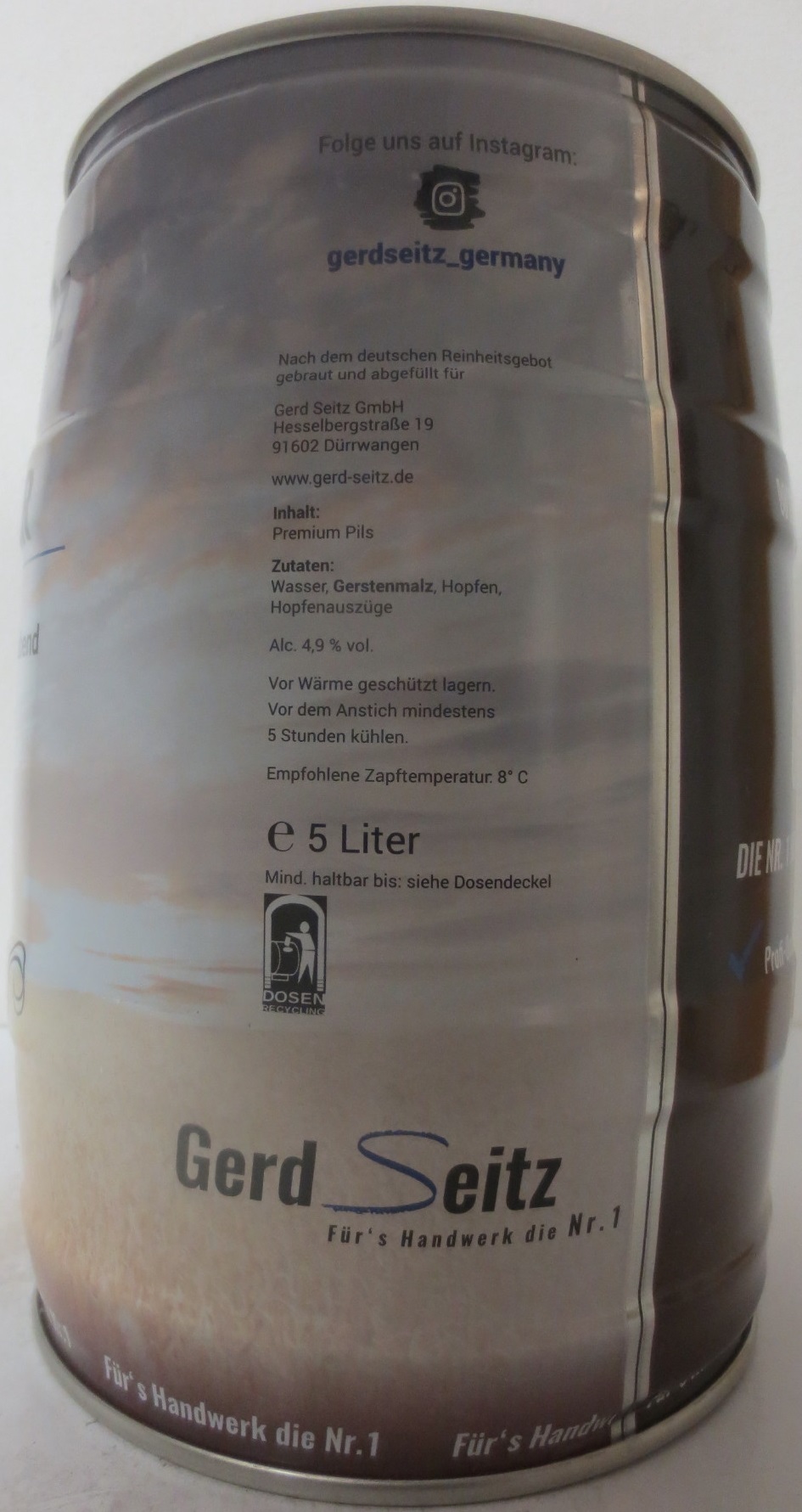 Gerd Seitz SOMMERBIER (5L) Nr.1