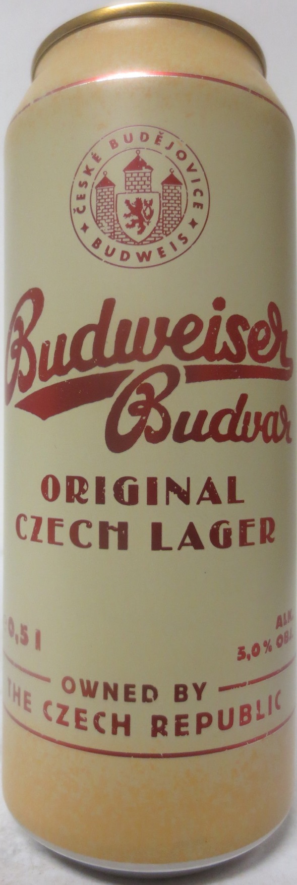 Budweiser Budvar ORIGINAL CZECH LAGER (50cl) (B/O) č.1