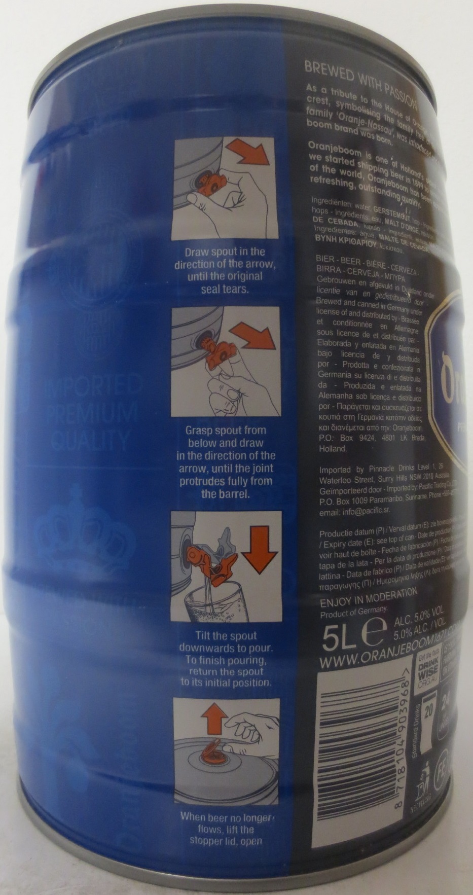 Oranjeboom PREMIUM LAGER BEER (5L) Nr.3 