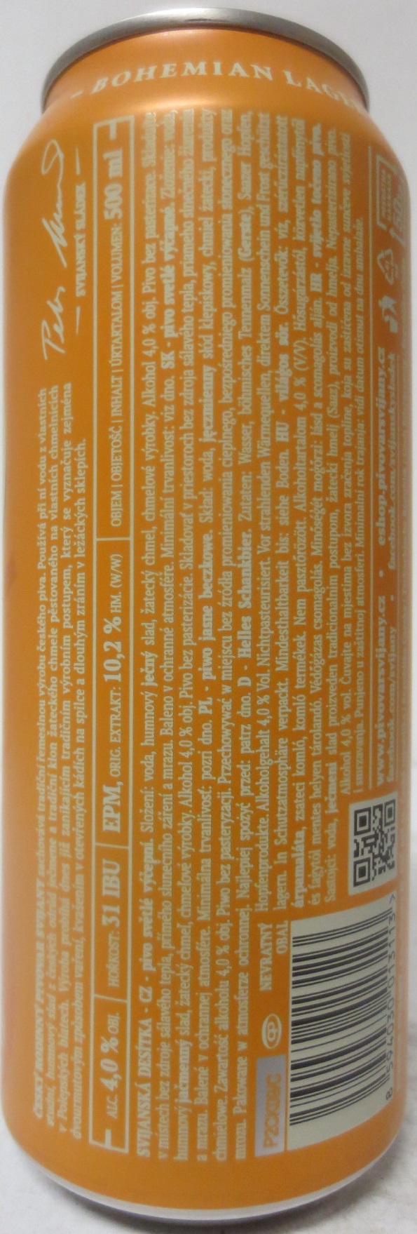 Svijany SVIJANSKÁ DESÍTKA světlé výčepní Tradiční pivo bez pasterizace 10 III (CZ) (50cl) (B/O) č.1 