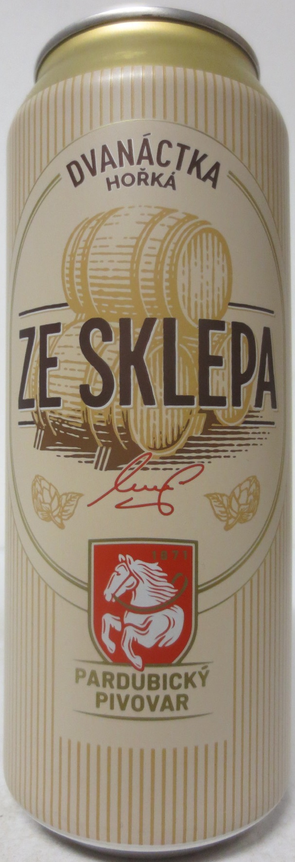 DVANÁCTKA HOŘKÁ ZE SKLEPA PARDUBICKÝ PIVOVAR (50cl) (B/O) č.1