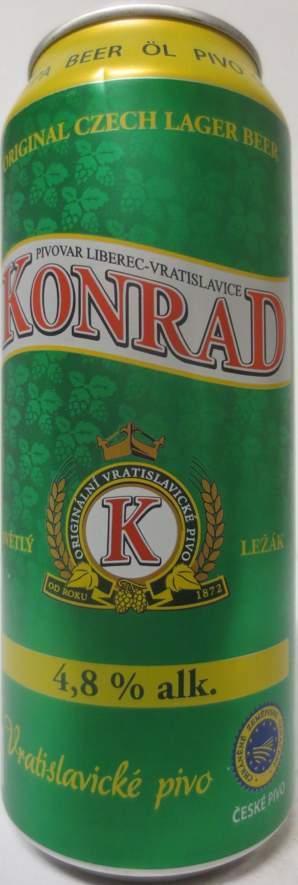 KONRAD 4,8% alk. Vratislavické pivo (50cl) (B/O) 