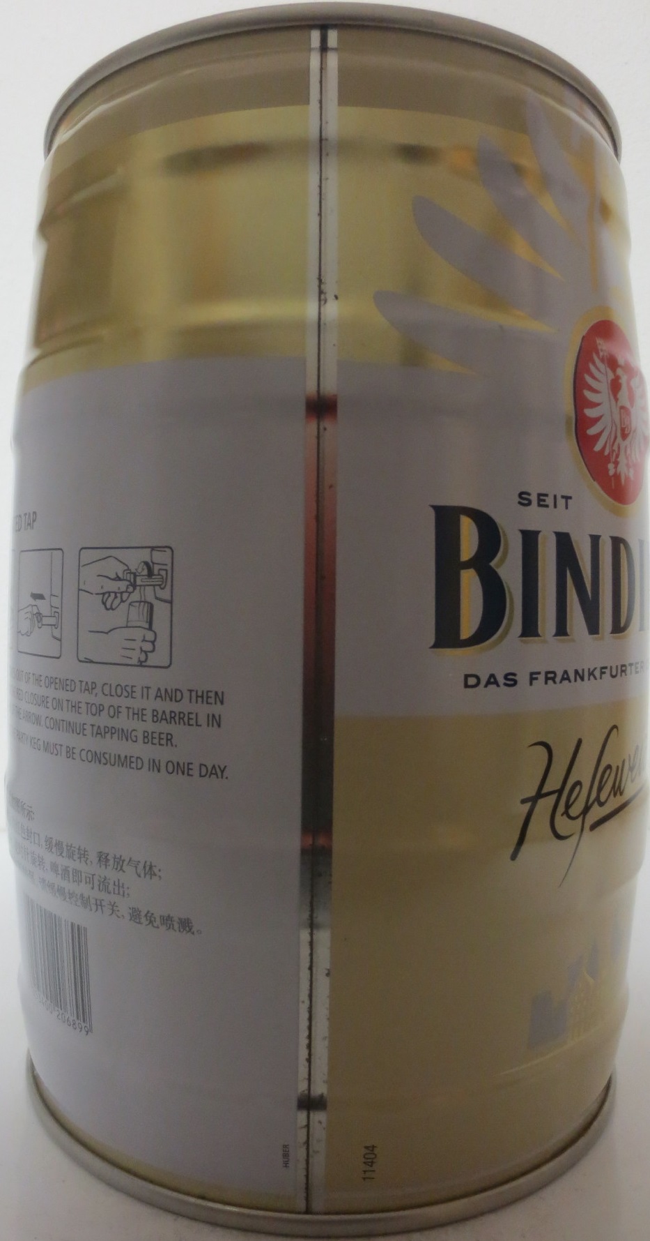 BINDING DAS FRANKFURTER ORIGINAL Hefeweizen (5L) Nr.1 