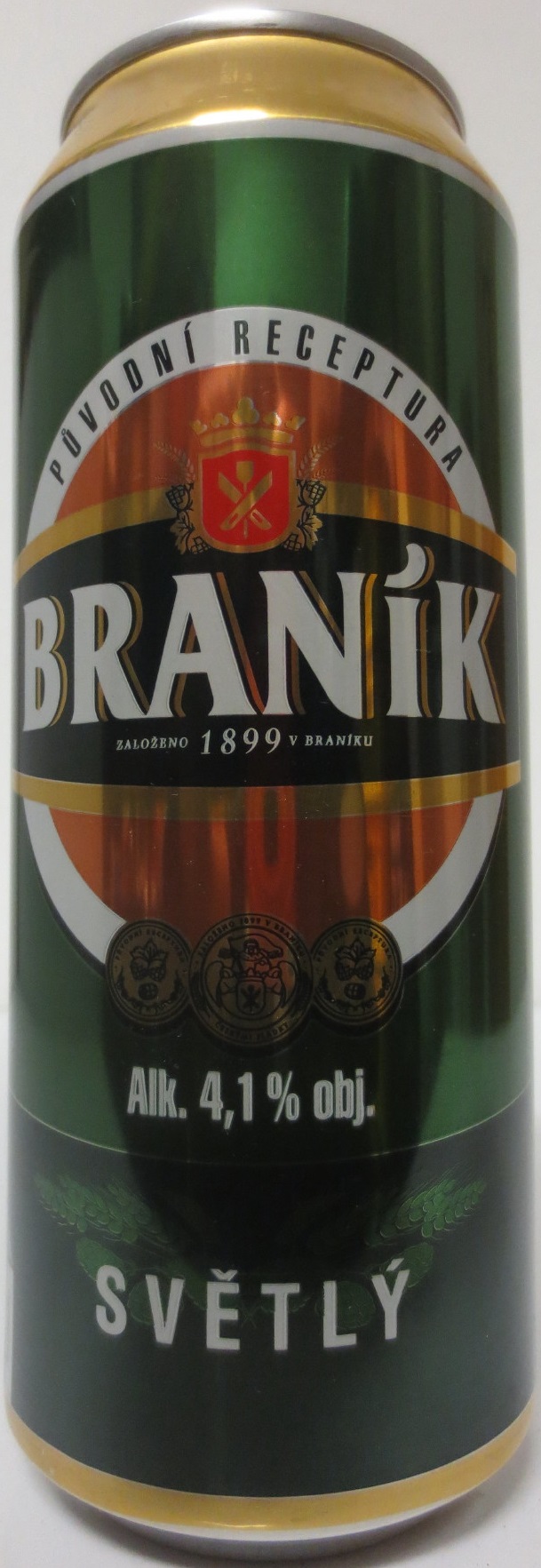 BRANÍK Alk. 4,1% obj. SVĚTLÝ (CZ) (50cl) (B/O) č.3