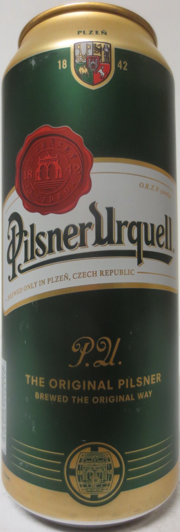 Pilsner Urquell P.U. THE ORIGINAL PILSNER BREWED THE ORIGINAL WAY (HU) (50cl) (B/O) č.1