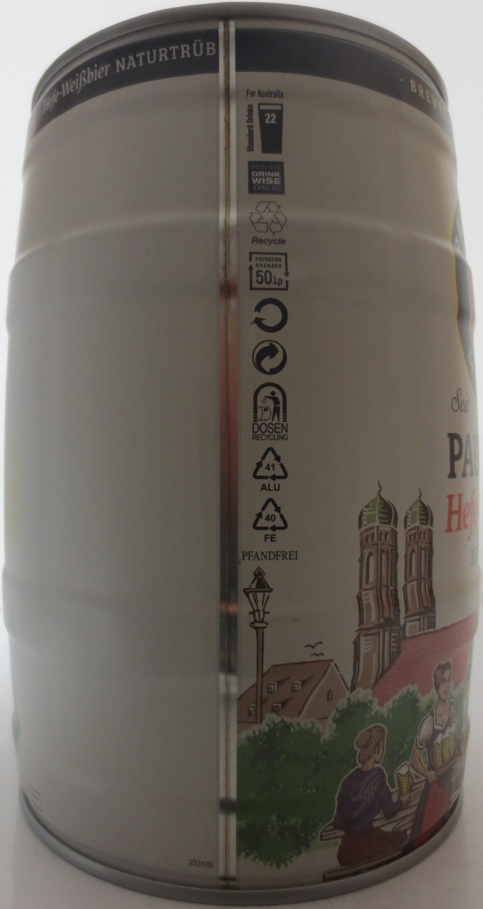 PAULANER MÜNCHEN Hefe-Weißbier NATURTRÜB (5L) Nr.2