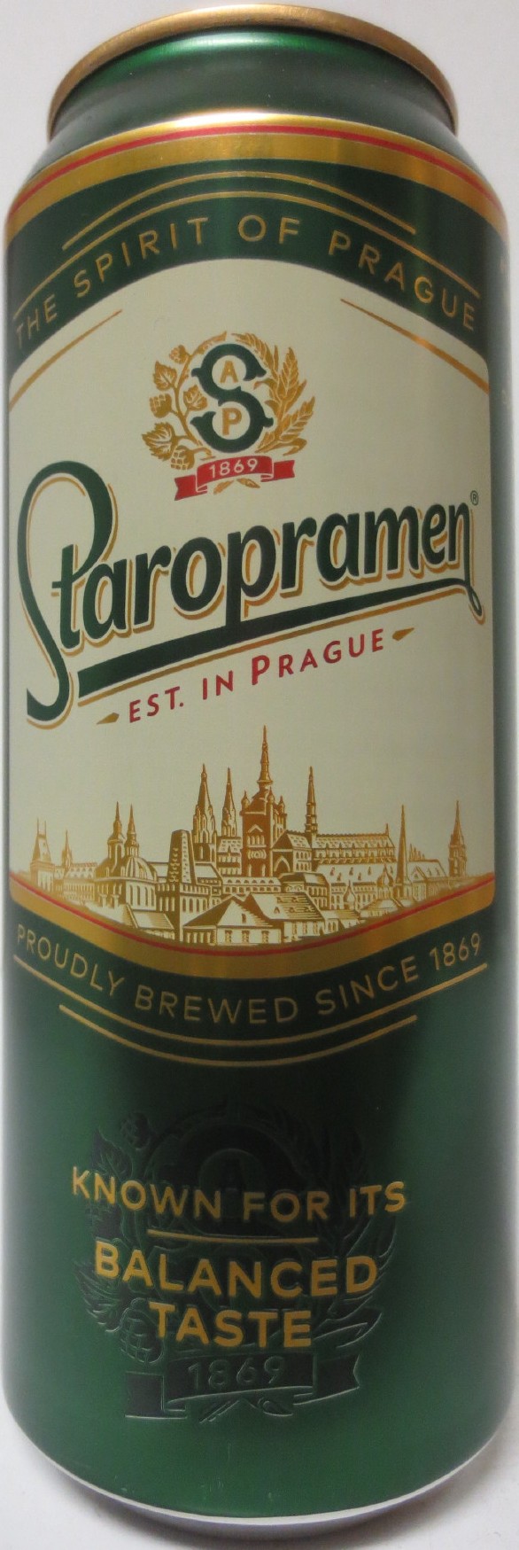 Staropramen EST. IN PRAGUE KNOWN FOR ITS BALANCED TASTE (HR) (50cl) (B/O) č.3