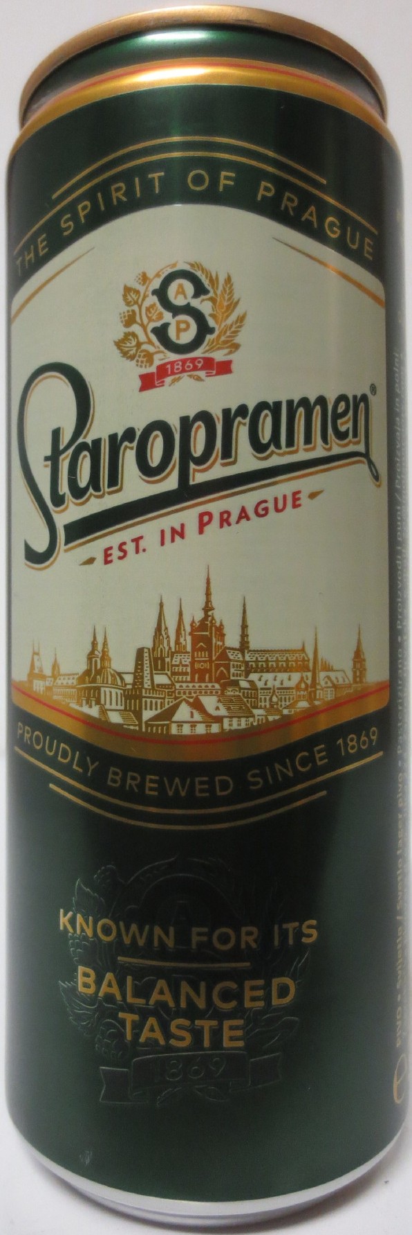 Staropramen EST. IN PRAGUE KNOWN FOR ITS BALANCED TASTE (HR) (33cl) (B/O) č.1