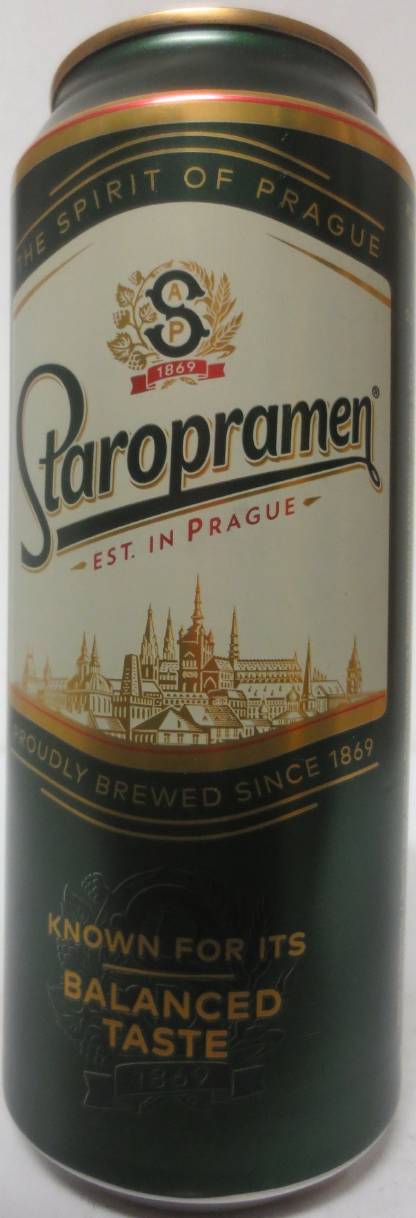 Staropramen EST. IN PRAGUE KNOWN FOR ITS BALANCED TASTE (HR) (50cl) (B/O) č.2