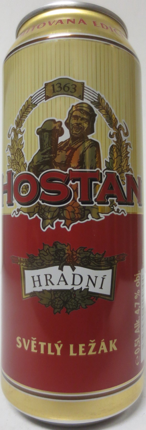HOSTAN HRADNÍ SVĚTLÝ LEŽÁK (50cl) (B/O) č.2 