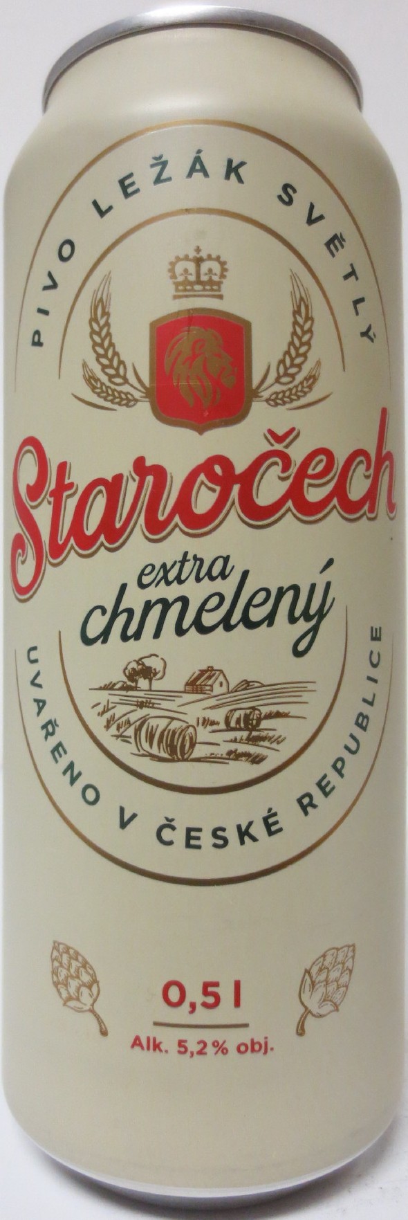 Staročech extra chmelený PIVO LEŽÁK SVĚTLÝ (50cl) (B/O) č.1
