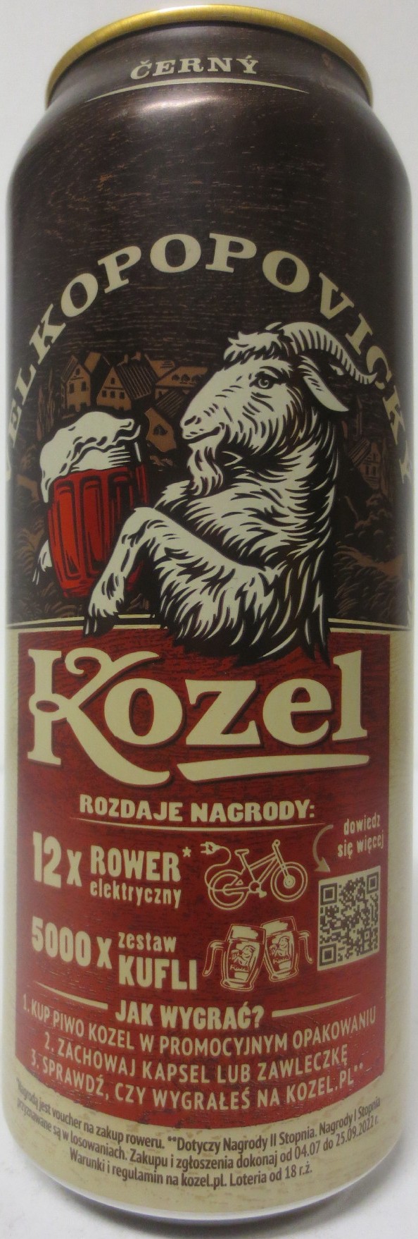 VELKOPOPOVICKÝ Kozel 1874 ČERNÝ WYGRAJ (PL) (50cl) (B/O) č.1 