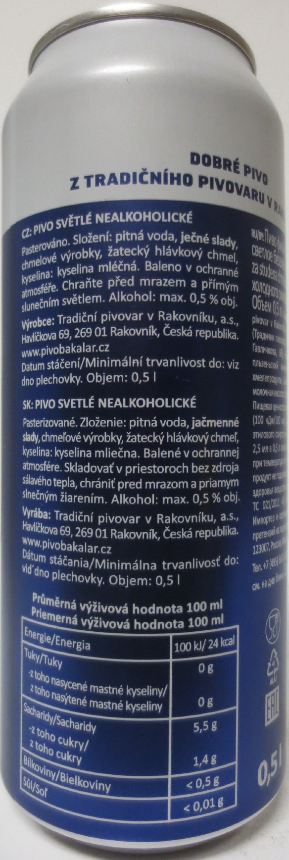 Bakalář NEALKO ZA STUDENA CHMELENÉ CHUŤ A VŮNI DOBRÉHO PIVA (50cl) (B/O) č.2 