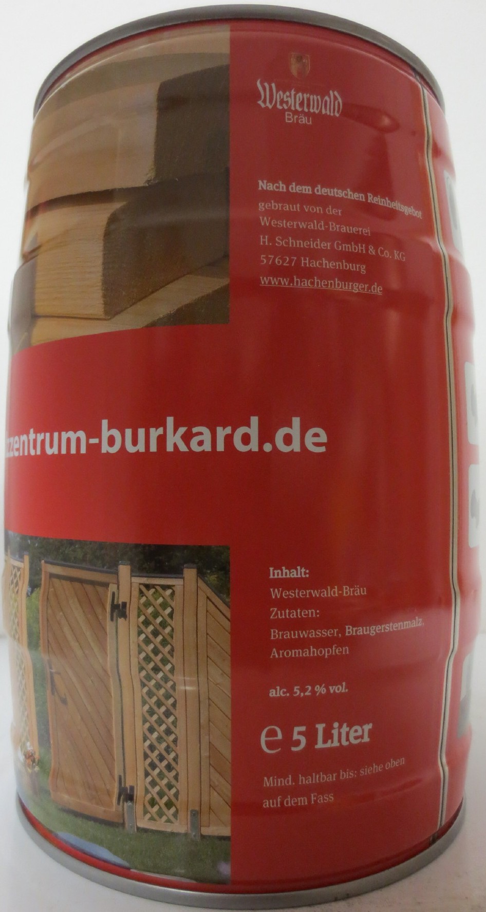 Westerwald Bräu HOLZZENTRUM BURKARD Lahnstein Tel. 02621-96050 (5L) Nr.1 