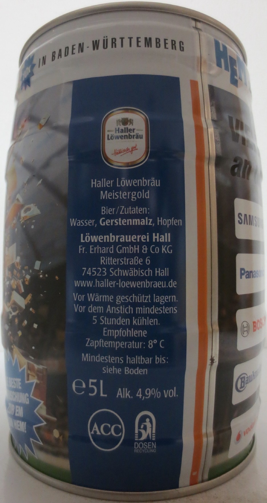 Haller Löwenbräu HEM expert UNSER ZIEL EUROPA MAISTER (5L) Nr.1 