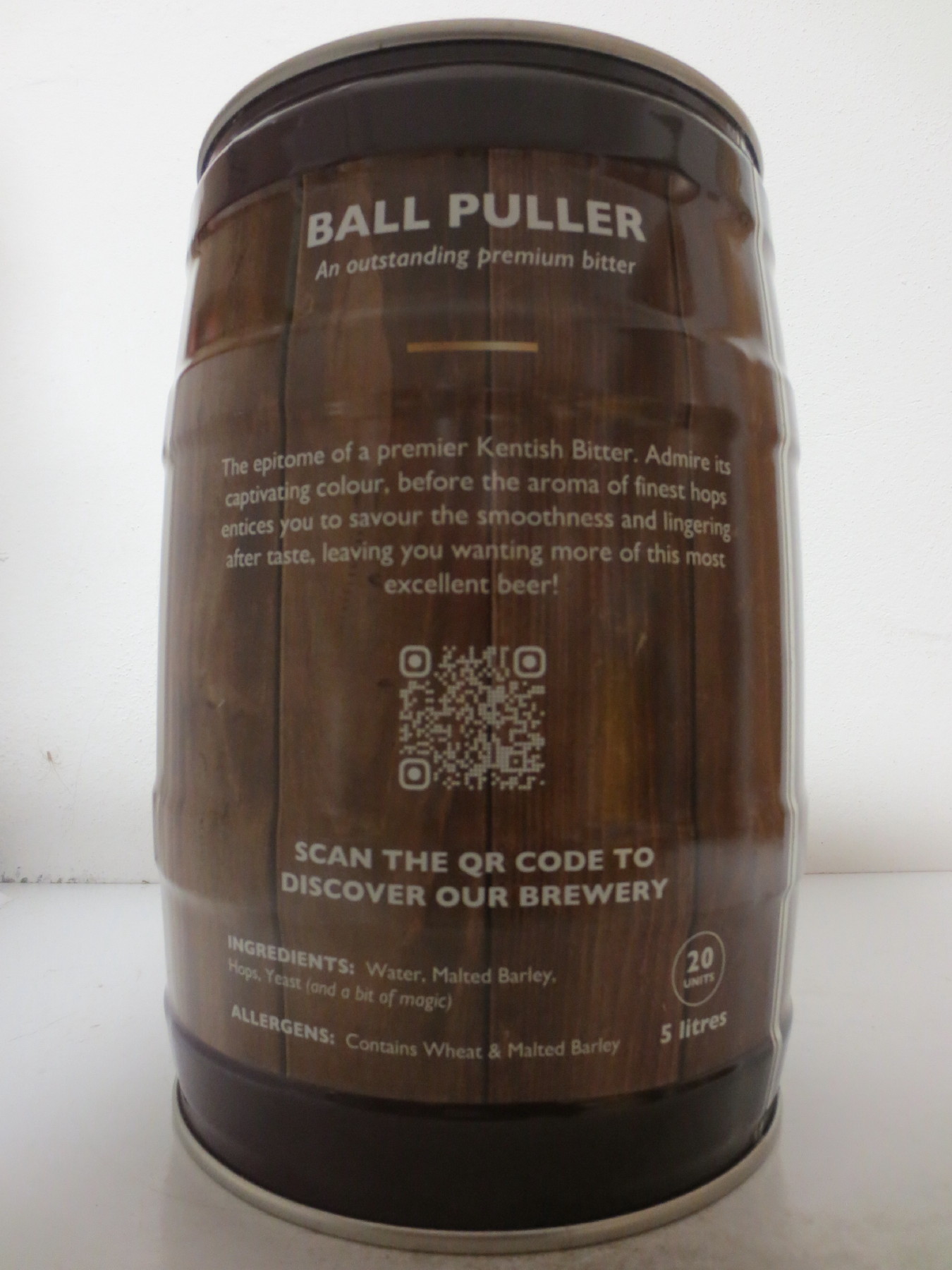 MUSKET BREWERY BALL PULLER KENTISH PREMIER BITTER (5L) Nr.1 