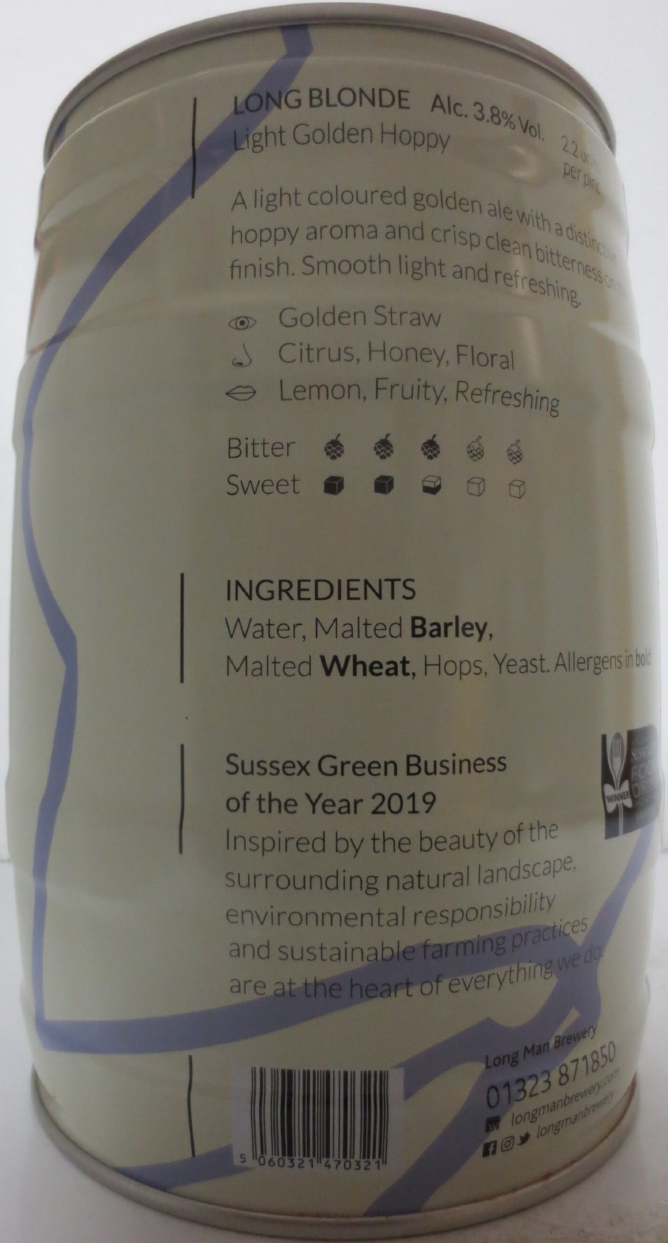 LONG MAN LONG BLONDE Alc. 3.8% Vol. (5L) Nr.1